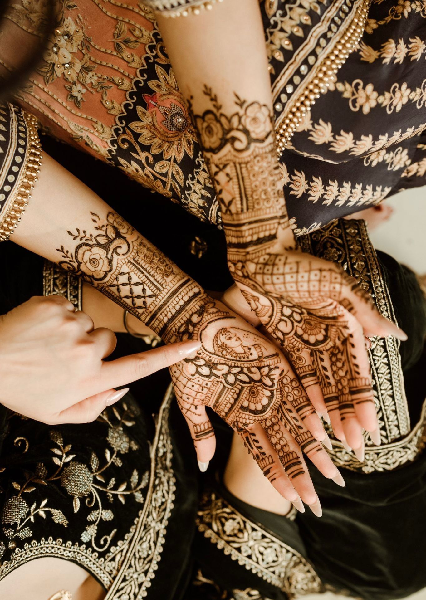 Intricate henna design